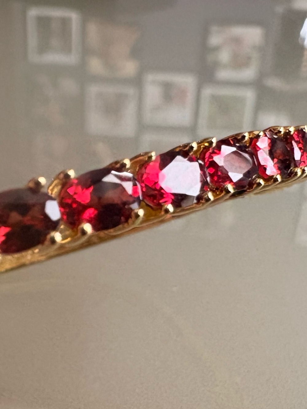 Garnet .925 Vermeil Bracelet